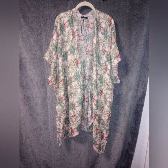 American Exchange Accessories - American Exchange Tropical Birds Kimono One Size (will fit up to 3X) EUC